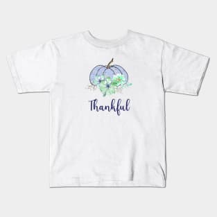 Thankful lavender pumpkin Kids T-Shirt